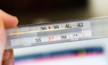 white thermometer at 36 degrees celsius