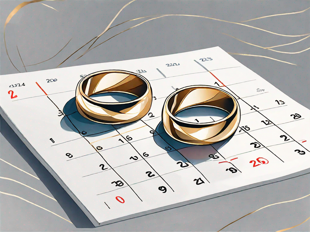 Two intertwined gold wedding rings