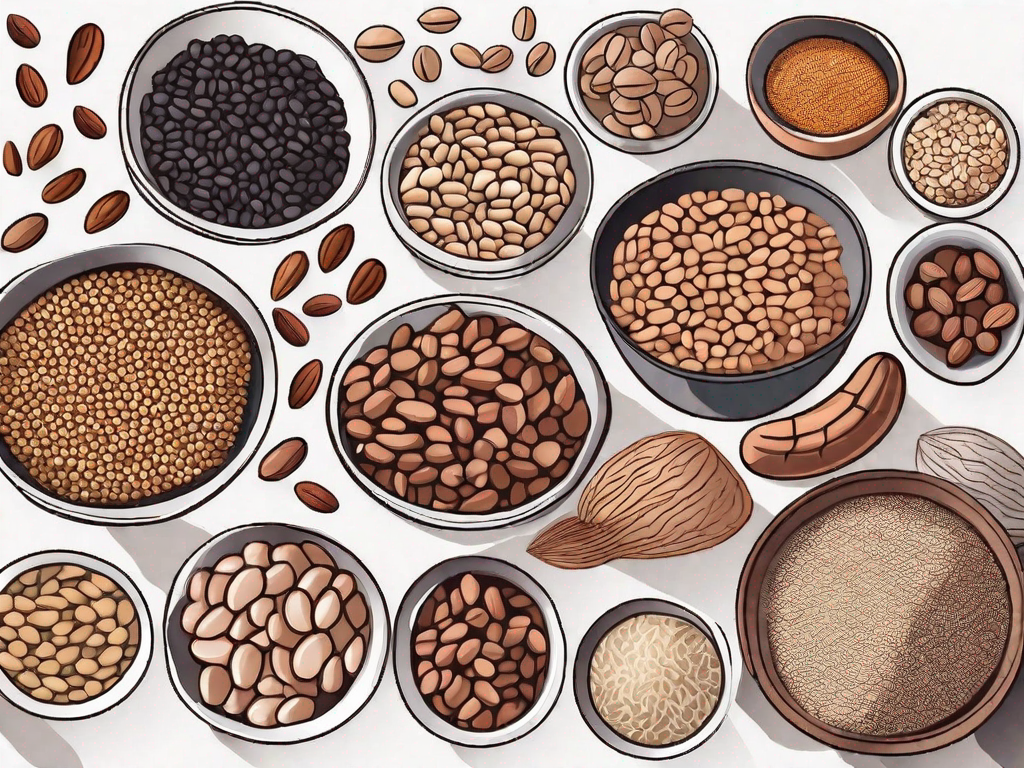 Various foods such as beans