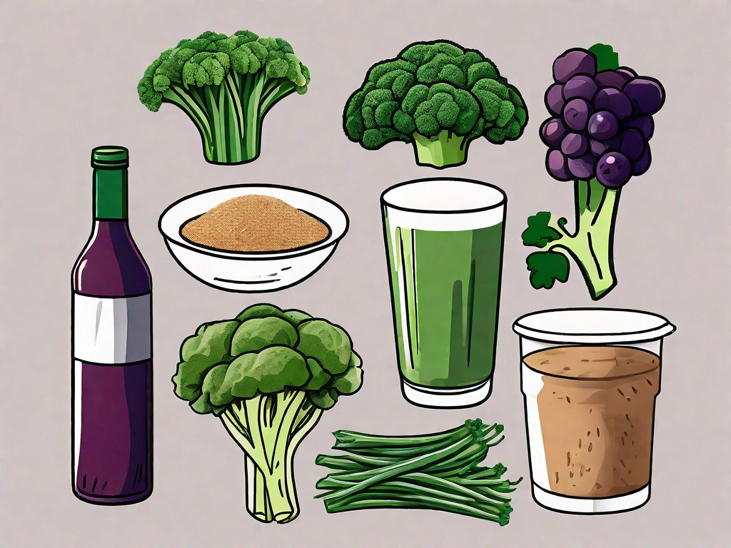 Various foods such as broccoli