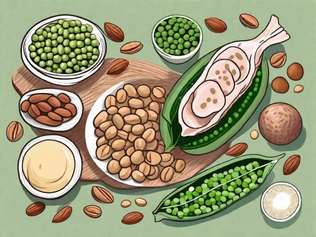 Various foods rich in vitamin b1 such as whole grains