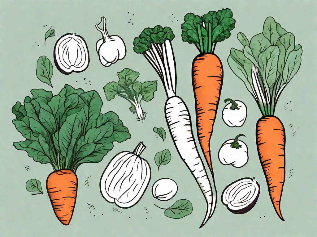 Various foods rich in vitamin a such as carrots